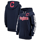 Women Cleveland Indians G III 4Her by Carl Banks Extra Innings Pullover Hoodie Navy,baseball caps,new era cap wholesale,wholesale hats